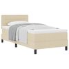 vidaXL Postel s boxspringem s čelo Kr&eacute;mov&aacute; 80 x 200 cm textil