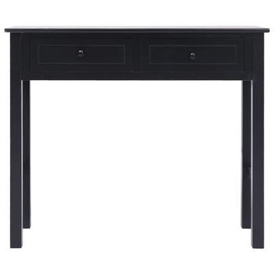 vidaXL Konzolový stolek černý 90 x 30 x 77 cm dřevo