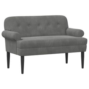 vidaXL Pohovka s knofl&iacute;kov&yacute;m pro&scaron;&iacute;v&aacute;n&iacute;m Tmavě &scaron;ed&aacute; 120 x 66 x 78 cm