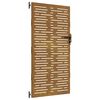 vidaXL Zahradn&iacute; branka 85 x 175 cm z corten oceli, čtvercov&yacute; design