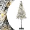 vidaXL V&aacute;nočn&iacute; stromeček s 300 LED diodami B&iacute;l&aacute; 210 cm PE a Ocel