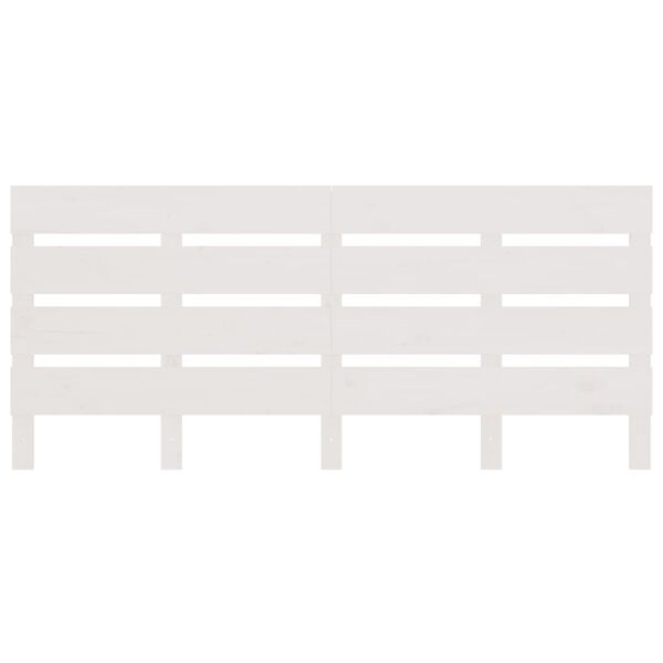 vidaXL Čelo postele b&iacute;l&eacute; 180 x 3 x 80 cm masivn&iacute; borovice