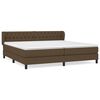 vidaXL Box spring postel s matrac&iacute; tmavě hněd&aacute; 200x200 cm textil
