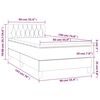 vidaXL Box spring postel s matrac&iacute; tmavě zelen&aacute; 90x190 cm samet