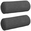 vidaXL Pol&scaron;t&aacute;ře 2 pcs Tmavě &scaron;ed&aacute; &Oslash; 15 x 40 cm Žebrovan&aacute; l&aacute;tka
