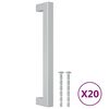 vidaXL N&aacute;bytkov&eacute; &uacute;chytky 20 ks stř&iacute;brn&eacute; 160 mm nerezov&aacute; ocel