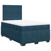 vidaXL Box spring postel s matrac&iacute; modr&aacute; 120 x 190 cm samet