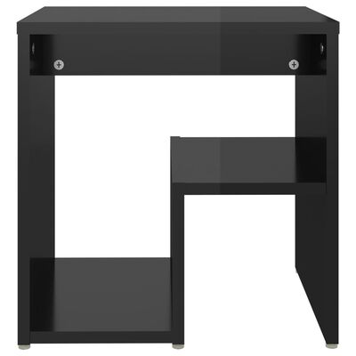 vidaXL Noční stolek černý s vysokým leskem 40 x 30 x 40 cm dřevotříska