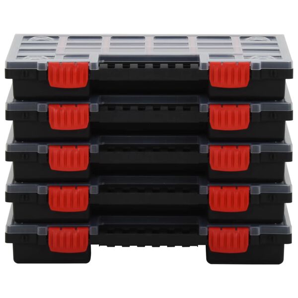 vidaXL Organiz&eacute;ry na souč&aacute;stky 10 ks 34,5 x 25 x 5 cm polypropylen