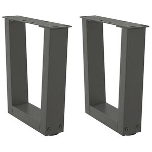 vidaXL Nohy konferenčn&iacute;ho stolku ve tvaru V 2 ks antracitov&eacute; 30x(30-31,3) cm ocelov&eacute;