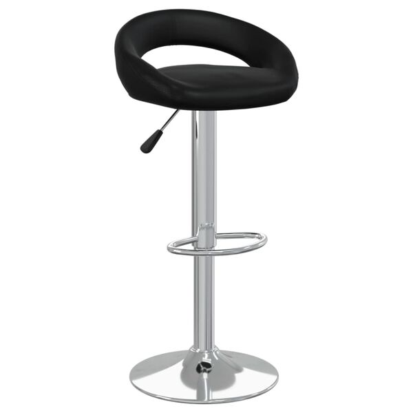 vidaXL Barov&aacute; stolička čern&aacute; uměl&aacute; kůže