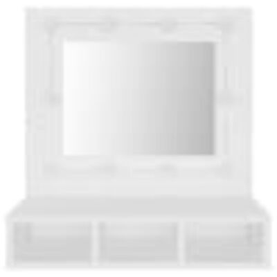vidaXL Zrcadlová skříňka s LED bílá 60 x 31,5 x 62 cm