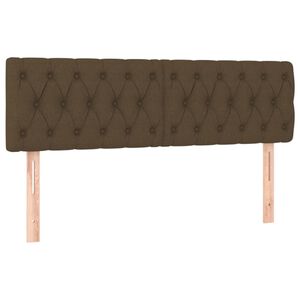 vidaXL Čela postele tmavě hněd&aacute; 160x7x78/88 cm l&aacute;tka