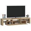 vidaXL TV skř&iacute;ňka s LED osvětlen&iacute;m dub sonoma 200x36,5x40 cm