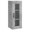 vidaXL Skř&iacute;ň highboard betonově &scaron;ed&aacute; 34,5x34x180 cm kompozitn&iacute; dřevo