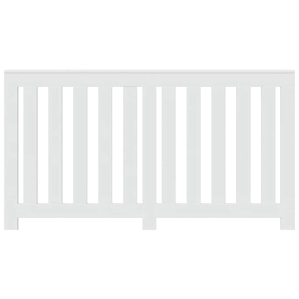 vidaXL Kryt na radi&aacute;tor b&iacute;l&yacute; 149 x 20 x 82 cm kompozitn&iacute; dřevo