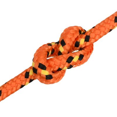 vidaXL Lodní lano oranžové 6 mm 100 m polypropylen