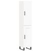 vidaXL Skř&iacute;ň highboard b&iacute;l&aacute; 34,5 x 34 x 180 cm kompozitn&iacute; dřevo