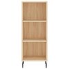vidaXL Skř&iacute;ň highboard dub sonoma 34,5 x 34 x 180 cm kompozitn&iacute; dřevo
