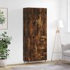 vidaXL Skř&iacute;ň highboard kouřov&yacute; dub 69,5 x 34 x 180 cm kompozitn&iacute; dřevo