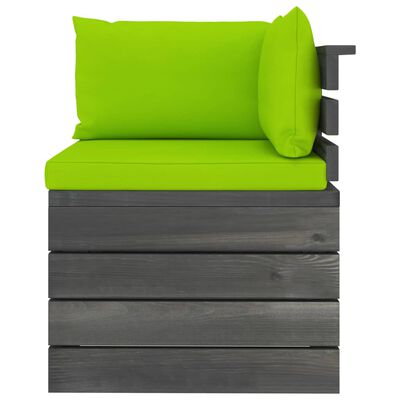 vidaXL 9dílná zahradní sedací souprava z palet + podušky borové dřevo