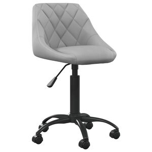 vidaXL Kancel&aacute;řsk&aacute; židle světle &scaron;ed&aacute; samet