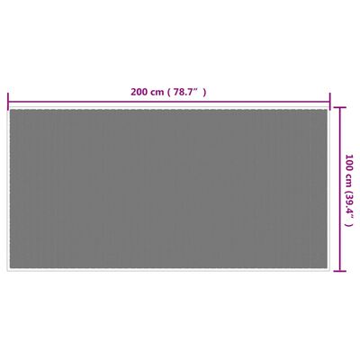 vidaXL Venkovní koberec hnědý a bílý 100 x 200 cm oboustranný design