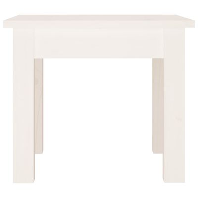vidaXL Konferenční stolek bílý 35 x 35 x 30 cm masivní borové dřevo