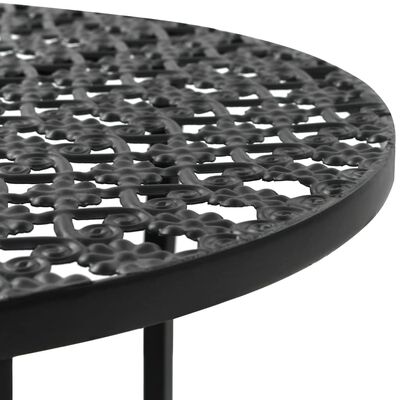 vidaXL Bistro stůl černý 40 x 70 cm kov