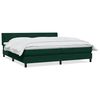 vidaXL Box spring postel s matrac&iacute; tmavě zelen&aacute; 180x220 cm samet