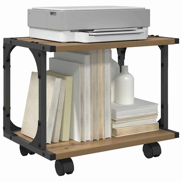 vidaXL Stojan na tisk&aacute;rnu Artisanov&yacute; dub 41 x 28 x 33.5 cm