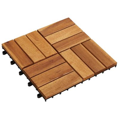 10 ks akáciové terasové dlaždice 30 x 30 cm