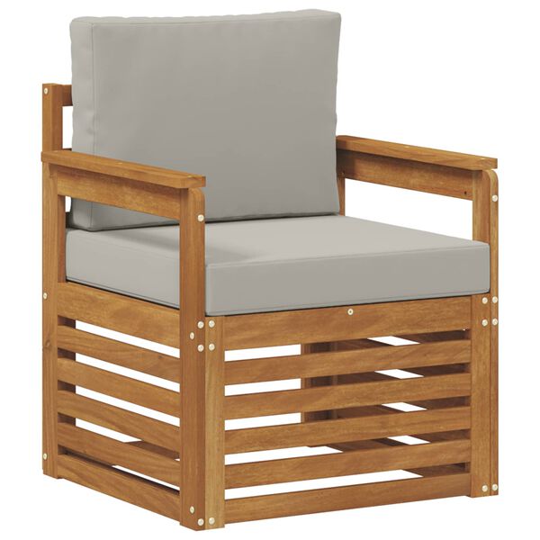 vidaXL Venkovn&iacute; pohovkov&aacute; souprava Př&iacute;rodn&iacute; 71 x 63 x 73 cm