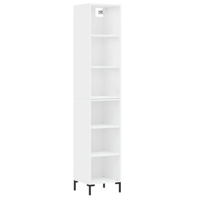 vidaXL Skříň highboard bílá 34,5x32,5x180 cm kompozitní dřevo