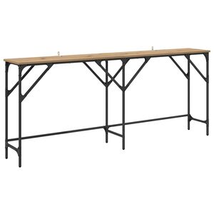 vidaXL Konzolov&yacute; stolek Artisanov&yacute; dub 180 x 30 x 75 cm