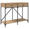 vidaXL Konzolov&yacute; stolek Artisanov&yacute; dub 100 x 39 x 78,5 cm