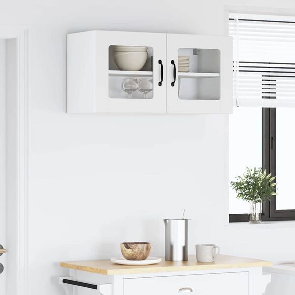 vidaXL Kuchyňsk&aacute; skř&iacute;ň B&iacute;l&aacute; 80 x 31 x 40 cm kompozitn&iacute; dřevo