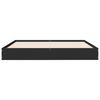 vidaXL R&aacute;m postele čern&yacute; 135 x 190 cm kompozitn&iacute; dřevo