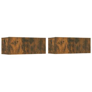 vidaXL TV skř&iacute;ňky 2 ks kouřov&yacute; dub 80 x 30 x 30 cm kompozitn&iacute; dřevo