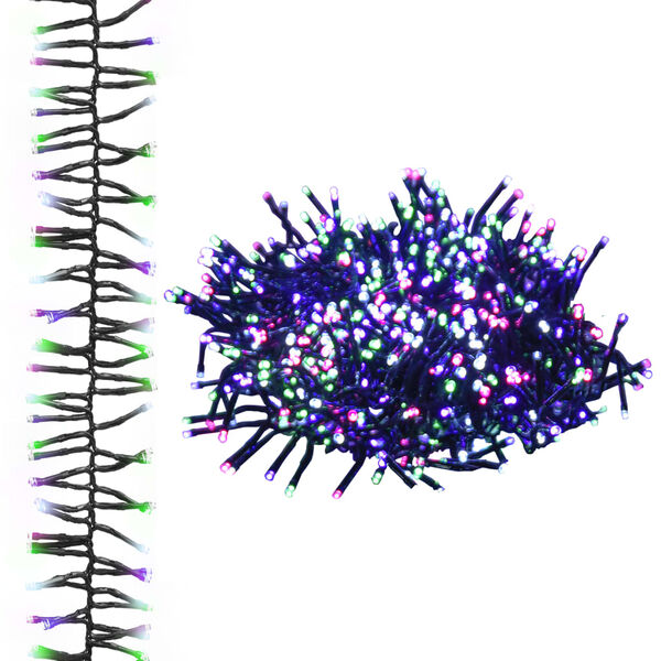 vidaXL Světelný LED řetěz trs s 1 000 LED pastelový barevný 11 m PVC