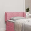 vidaXL U&scaron;i čela postele Růžov&aacute; 40 x 23 x 6 cm samet
