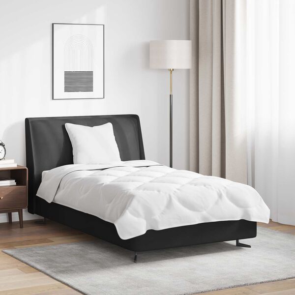 vidaXL Sada přikr&yacute;vek s pol&scaron;t&aacute;řem 2 pcs B&iacute;l&aacute; Mikrovl&aacute;kno