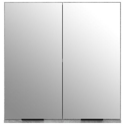 vidaXL Koupelnová zrcadlová skříňka šedá sonoma 64 x 20 x 67 cm