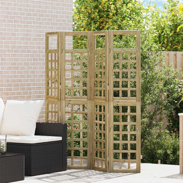 vidaXL Zástěna pro soukromí 4 pcs Hnědá 160 x 180 cm