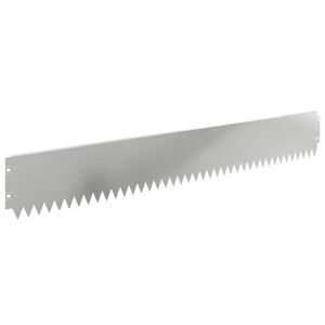 vidaXL Okraj tr&aacute;vn&iacute;ku 20 pcs 103 x 15 cm Ocel Stř&iacute;brn&aacute;