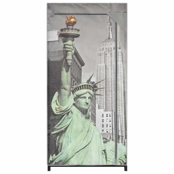 vidaXL Šatní skříň New York 75 x 45 x 160 cm textil