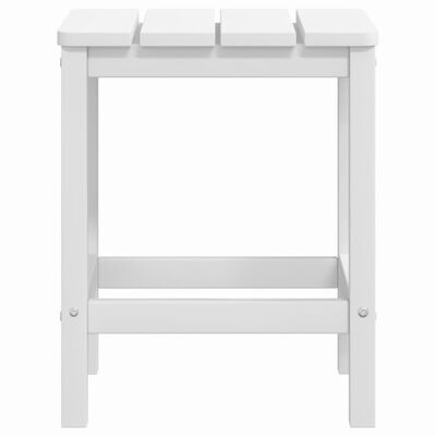 vidaXL Zahradní stolek Adirondack bílý 38 x 38 x 46 cm HDPE