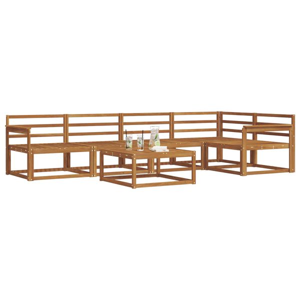 vidaXL Venkovn&iacute; pohovkov&aacute; souprava 6 pcs Př&iacute;rodn&iacute;