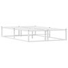 vidaXL R&aacute;m postele bez matrace b&iacute;l&yacute; 120x200 cm kovov&yacute;