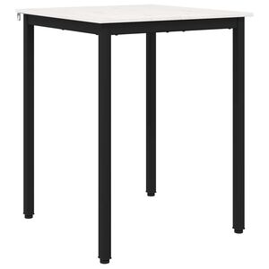 vidaXL J&iacute;deln&iacute; stůl B&iacute;l&aacute; 60 x 60 x 75 cm Masivn&iacute; borov&eacute; dřevo